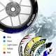 17 inch Vinyl Wheel Rim Stickers S25B For Yamaha MT10 18 19 20 21