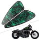 Green Skull Motorcycle Decals Fuel Gas Tank Pad Stickers for Harley XL883 1200
