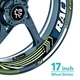 L-Green Racing Decal Wheel Sticker 17 inch BP01 For Yamaha XSR 700 16 17 18 19