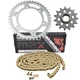 Gold Drive Chain & Sprockets Kit for Yamaha FJ09 FZ09 16/45 Tooth 2014-2017