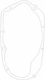 1968-1972 Yamaha DT1 DT2 DT3  308-15461-01 Crankcase Gasket