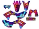 2021-2024 CRF 450 RL ZANY Pink Senge Graphics Kit Compatible with Honda