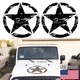 2Pcs 20" Military Army Star Sticker Fit Car Truck SUV Hood Side Door Universal
