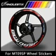 Reflective Motorcycle Wheel Sticker Rim Tape Decals Fits For YAMAHA MT09SP