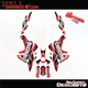 FITS SUZUKI V STROM 800 2023+2024 2025 GRAPHICS KIT DECALS STICKERS  BLine RED