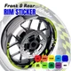 AA01 17 inch Wheel Rim Sticker Checkered For Kawasaki NINJA 1000 11-19 18
