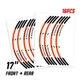 P04B For Honda CBR1000RR Fireblade 2018-2020 Orange Wheel Decal Sticker 19
