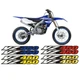 For YAMAHA YZ450F YZ450FX 2003-2022 Swingarm Reflection Stickers Decals Stripes 