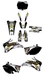Fits Yamaha YZF250-450 2006 to 2009 yzf450 yz250f graphic kit stickers YZF