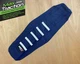 HUSQVARNA TC85 2018-2024 RIBBED GRIPPER SEAT COVER DARK BLUE + WHITE STRIPES MXG