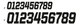 Dcor 45-35-4  Series Individual Numbers 6in. - No.4 - Black