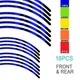 21" 18" A01B Stripe Dirt Bike Wheel Stickers For Suzuki DR-Z 400 00-04 03 02 01