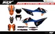 Fit KTM XCW XCFW EXC EXCF 2020 to 2023 & 2019 to 2022 SX SXF XC XCF graphic kit