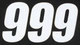 QTY 2 | DCOR Number 9 White 4" 3/Pk Motocross Racing Decal 862-149