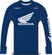 Honda Apparel NP21S-M2482-L HRC Navy White Long-Sleeve T-Shirt Large