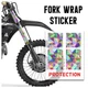 For Yamaha YZ125X YZ250X YZ450FX Fork Wrap Sticker TT043