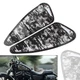 2Pcs Black Skull Moto Decals Fuel Gas Tank Stickers for Harley XL883 1200 US