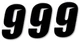 Dcor Slash Plate Number #9 6"H Black 3-Pack