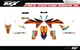 Fits KTM EXC EXC-F XC-W XCF-W 2024/25 and KTM-SX-XC-SXF-XCF-2023/24 graphic kit