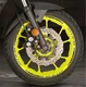 SILVER BLACK GP STYLE CUSTOM RIM STRIPES WHEEL DECALS TAPE STICKERS YAMAHA MT-07
