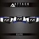 Attack Graphics Elite Number Plate Backgrounds For Yamaha PW50 YZinger 2001