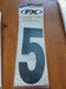 QTY 6 | Factory Effex Standard Numbers 8in. Black #5 Decal 02-4475 940533