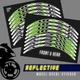 Reflective Sticker Strip Yellow Color SH14 For Kawasaki VULCAN S650 EN650 15-20