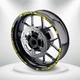 Yellow 17'' Rim Wheel Sticker Decal Strip Tape W01B For Kawasaki ZX10RR Ninja