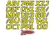Hardline - YEBLK700 I.D. Sticker Kit 700 Series Yellow