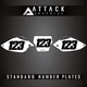Attack Graphics Number Plate Backgrounds For Honda CRF450R 2007