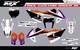 Fit KTM XCW XCFW EXC EXCF 2017 to 2019 & SX SXF XC XCF 2016 to 2018 graphic kit