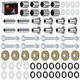 Upper&Lower Front A Arm Bushing Bearing w/Bolt For Suzuki LTZ400 Quadsport 03-14