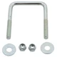 C.E. Smith Zinc U-Bolt 7/16"-14 X 3-1/8" X 4" w/Washers ; Nuts - Square
