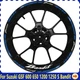 17inch Front+Rear Wheel Hub Decal Rim Decoration Reflective For Suzuki Bandit