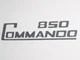 Norton Commando 850 sidecover decal USA Made silver metallic vinyl 1973 74 75