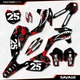 Black Red Savage Camo Graphics Kit fits KTM 13-15 SX SXF XC XCF 125 250 300 450