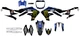 Dcor 2021 Factory Yamaha Complete Graphics Kit - White Motorcycle Dirt Bike