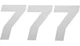 Dcor Race Plate Number #7 6"H White 3-Pack