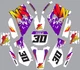 Old School Graphics for Yamaha YZ 125 250 YZ250 YZ125 1996-2001 Decals Answer