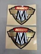 Maico mc 70 -74 Fiberglass tank & 76 aluminum tank  decal - sold set of 2 - new