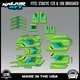 Graphics Kit for STACYC 12 EDRIVE and 16 EDRIVE BRUSHED Klutch-green