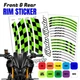 17" Motorcycle Rim Wheel Accessory Sticker For Yamaha FZ07 MT-07 18-21 20 19