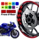 AA01 17 inch Wheel Rim Sticker Checkered For Yamaha FZ09 MT-09 18-20 18 19 20
