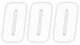 NOS Factory Effex FX Number 0 (Zero) White 7" Stickers Decals (3x) 08-90090