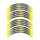 For Suzuki GSXR750 16 17 18 19 20 21 17 inch Wheel Sticker Yellow LINE2