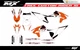Fit KTM XCW XCFW EXC EXCF 2020 to 2023 & 2019 to 2022 SX SXF XC XCF graphic kit