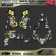 Yamaha YFZ 450R 450X Graphics decal kit stickers 2014 to 2018 2019 2025  21mil