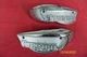 1966-67 NEW TRIUMPH T100 T120 TANK BADGE EMBLEM SET  82-6887  82-6888 MADE IN UK