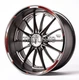 Ducati Panigale Motorcycle Wheel Decals Rim Stickers 899 959 1199 1299 RED BLACK