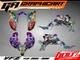 Graphic kit for YAMAHA YFZ450 yfz 2003 2004 2005 2006 2007 2008  decals kit YFZ